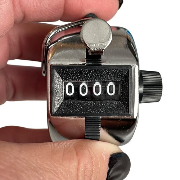 Hand Tally Counter Clicker Handheld Mechanical Lot of 4 with Box 4 Digit 0-9999 - Picture 2 of 11